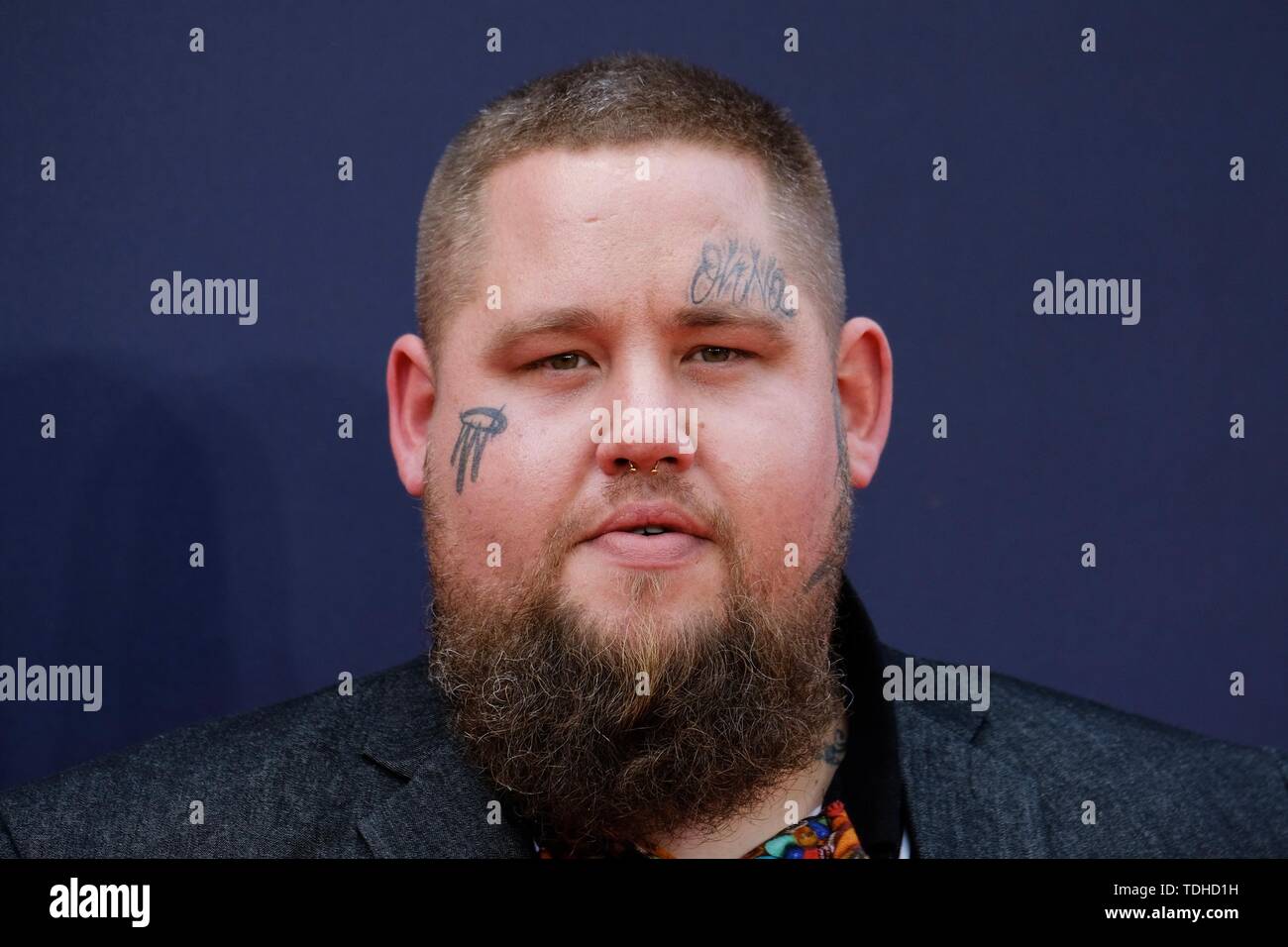 London, UK. 16th June 2019. Rag n Bone Man aka Rory Graham poses on the red carpet for the European premiere of Toy Story 4 held at the Odeon Luxe, Leicester Square, London on Sunday, Jun. 16, 2019 . Credit: Julie Edwards/Alamy Live News Stock Photo