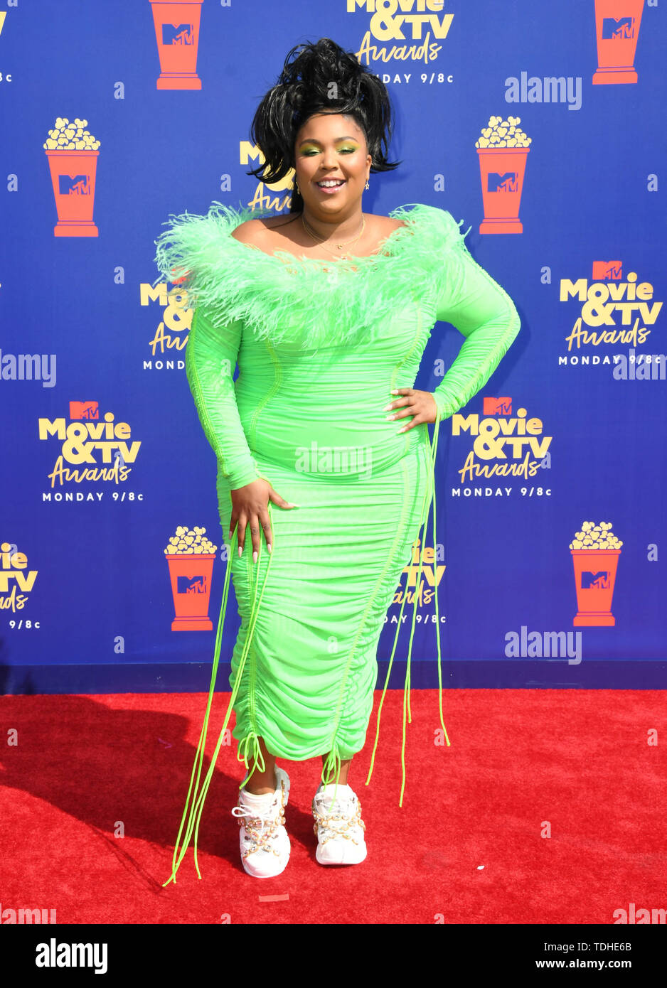 15 June 2019 - Santa Monica, California - Lizzo. 2019 MTV Movie and TV ...