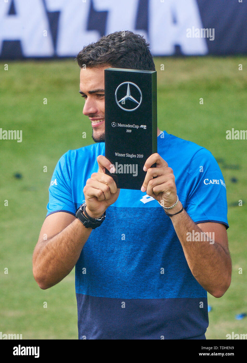 Stuttgart, Germany. 16th June, 2019. Winners ceremony Matteo