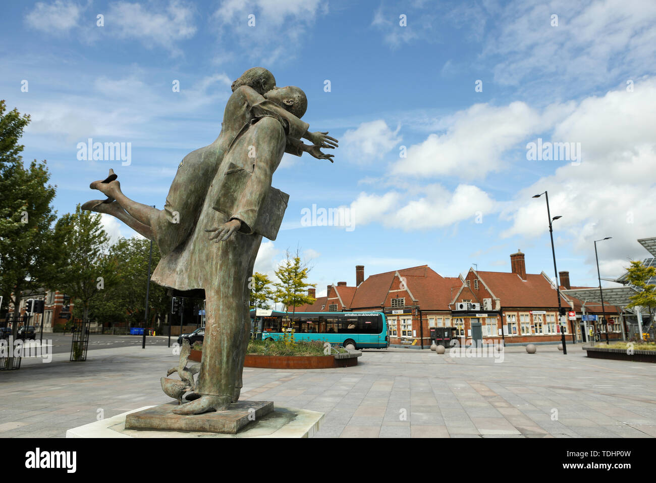 Southend on Sea, Essex, UK. 16th June, 2019. Sculpture from the Belgian artist and sculptor Rene Julien. Stock Photo