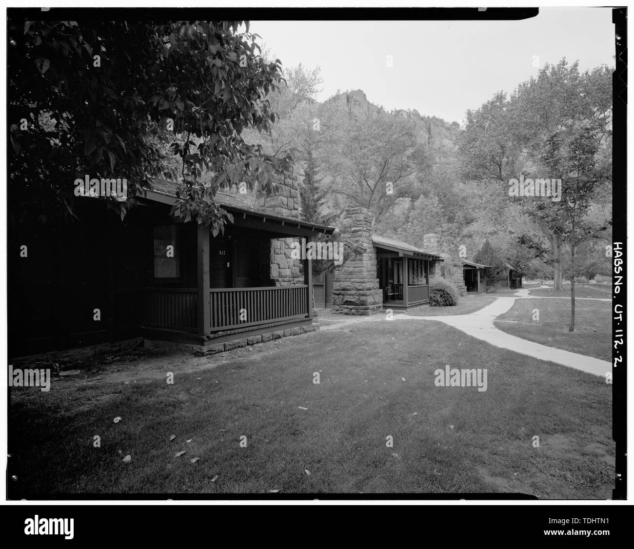 Overall View Of Cabin Area View To Southeast Zion Lodge Birch