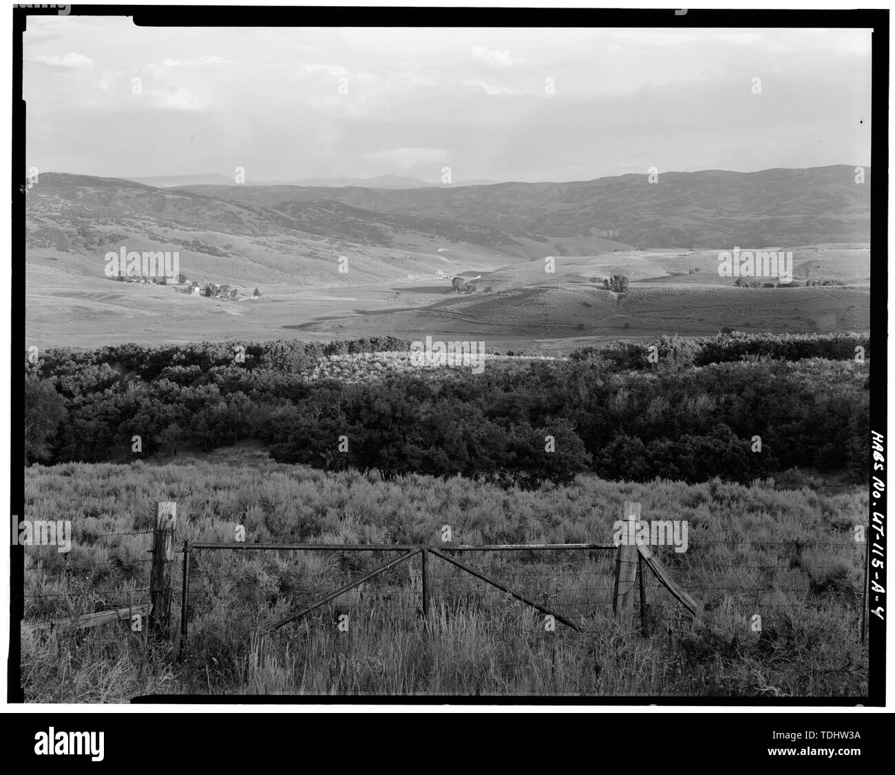 OVERALL VIEW OF RANCH LANDS IN ROSS CREEK VALLEY. VIEW TO SOUTHEAST ...