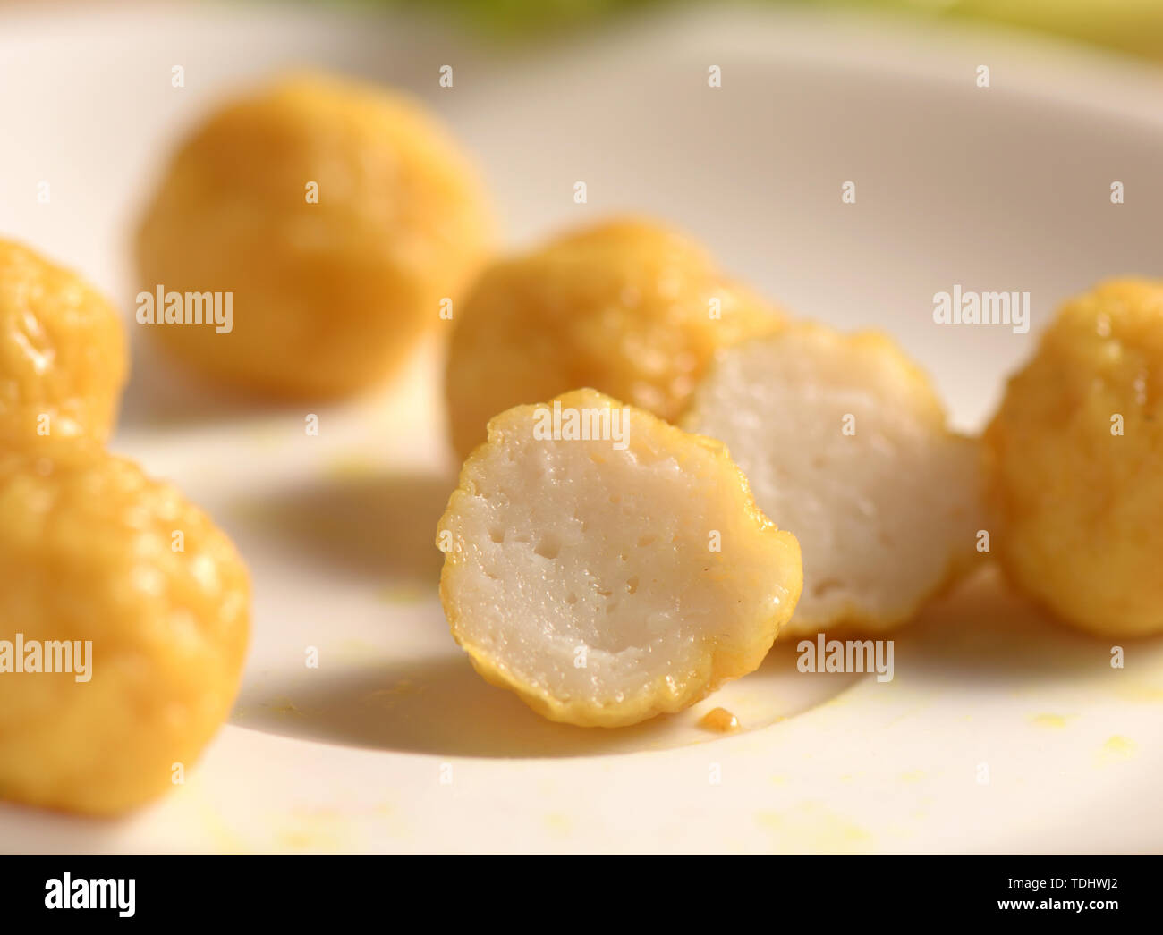 Fish balls spicy fish balls spiced fish balls Stock Photo - Alamy