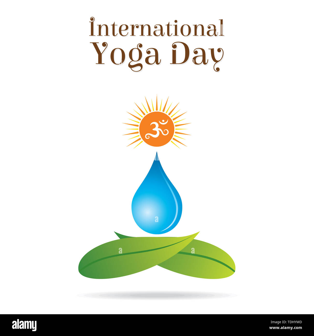 creative international yoga day celebration poster design vector ...