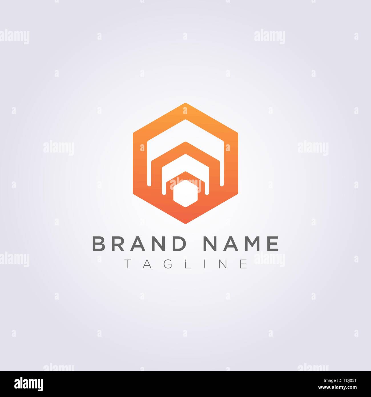 Logo Design Abstract Vector Hexagon Symbol Stock Vector Image & Art - Alamy