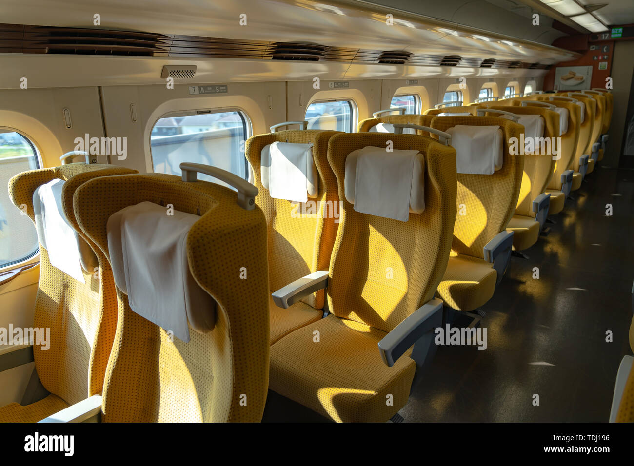 Akita Shinkansen Komachi, Interior Of Standard Class Seats Of E6 Series ...