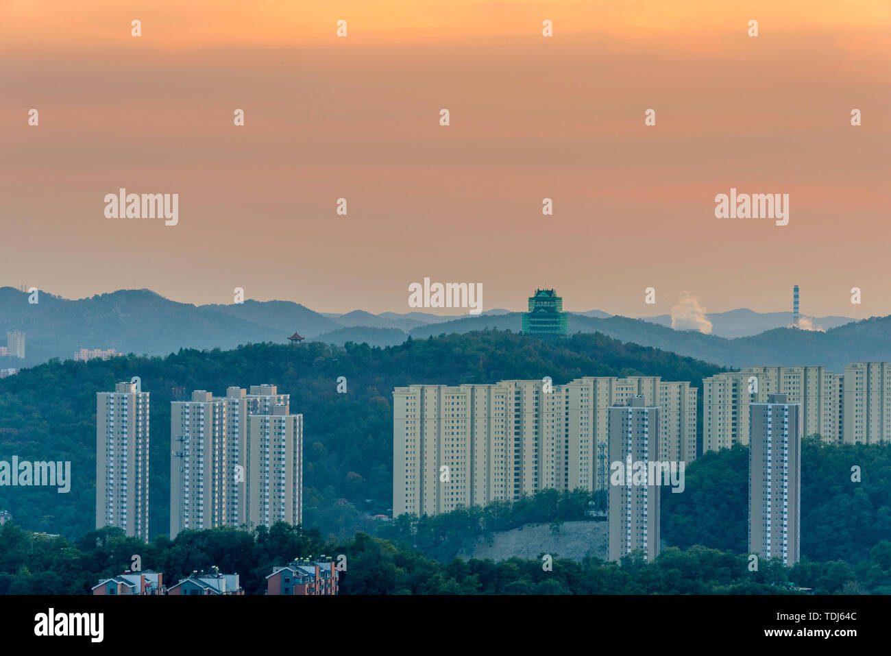 Dandong Scenery, Liaoning Stock Photo