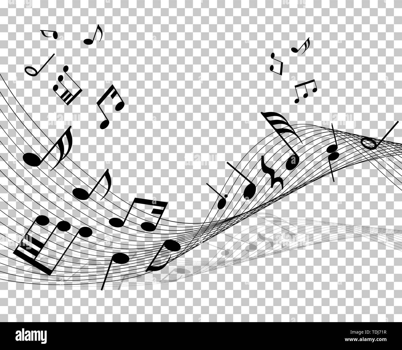 Vector Notes Design With Transparency Grid on Back. Vector Illustration ...