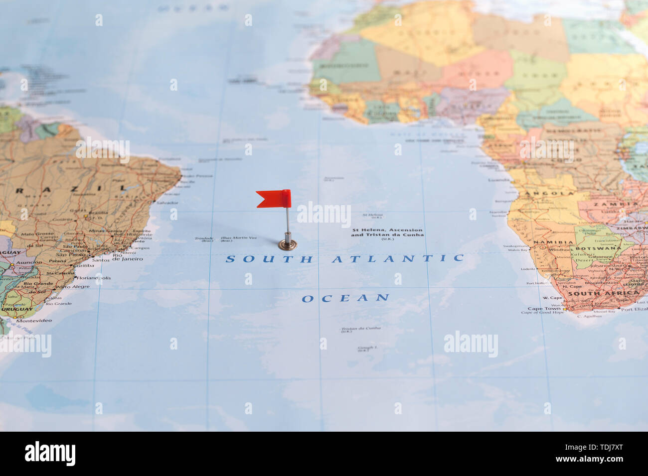 South atlantic ocean map hi-res stock photography and images - Alamy