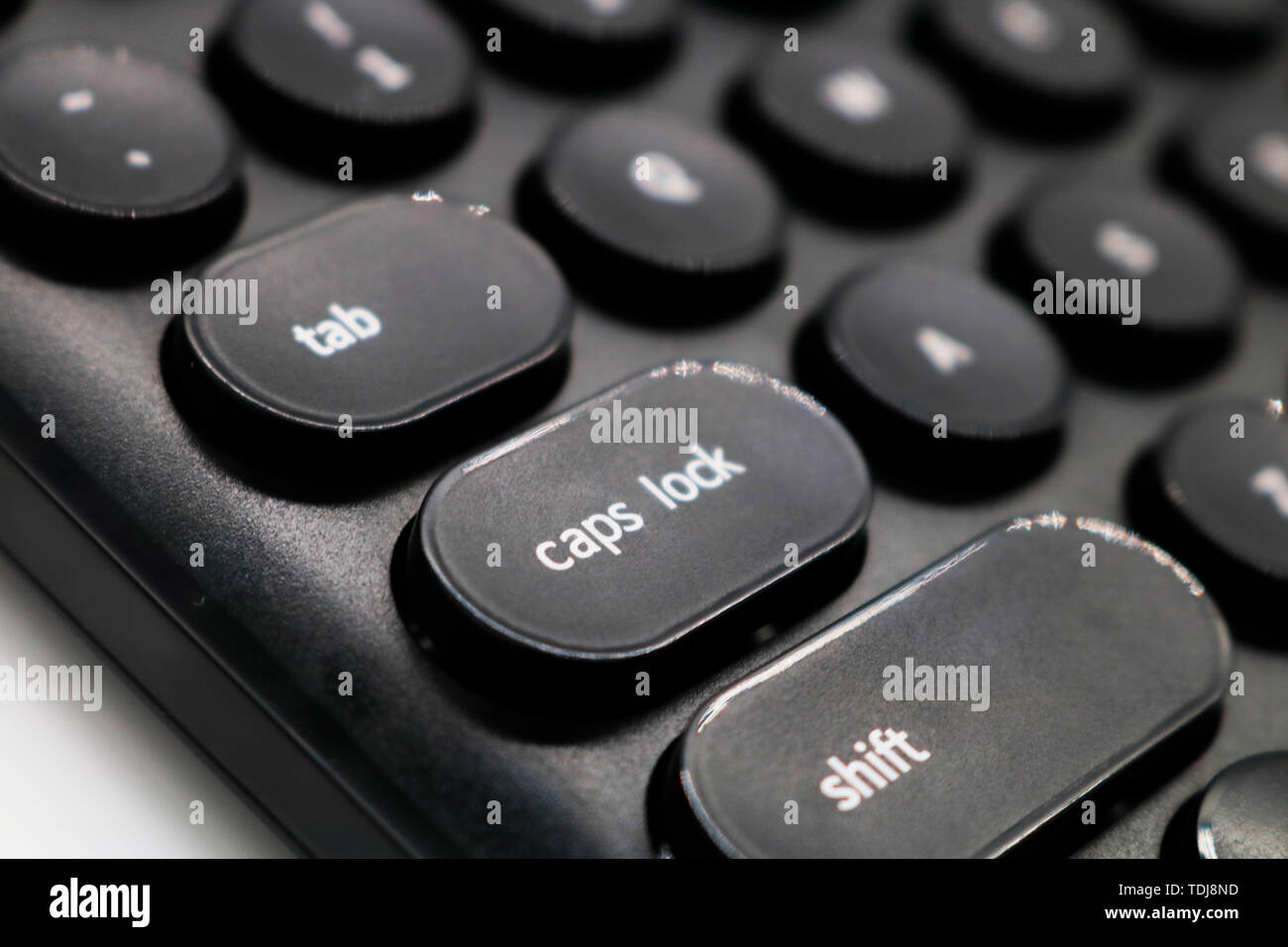 Keyboard, round key, keyboard. Stock Photo