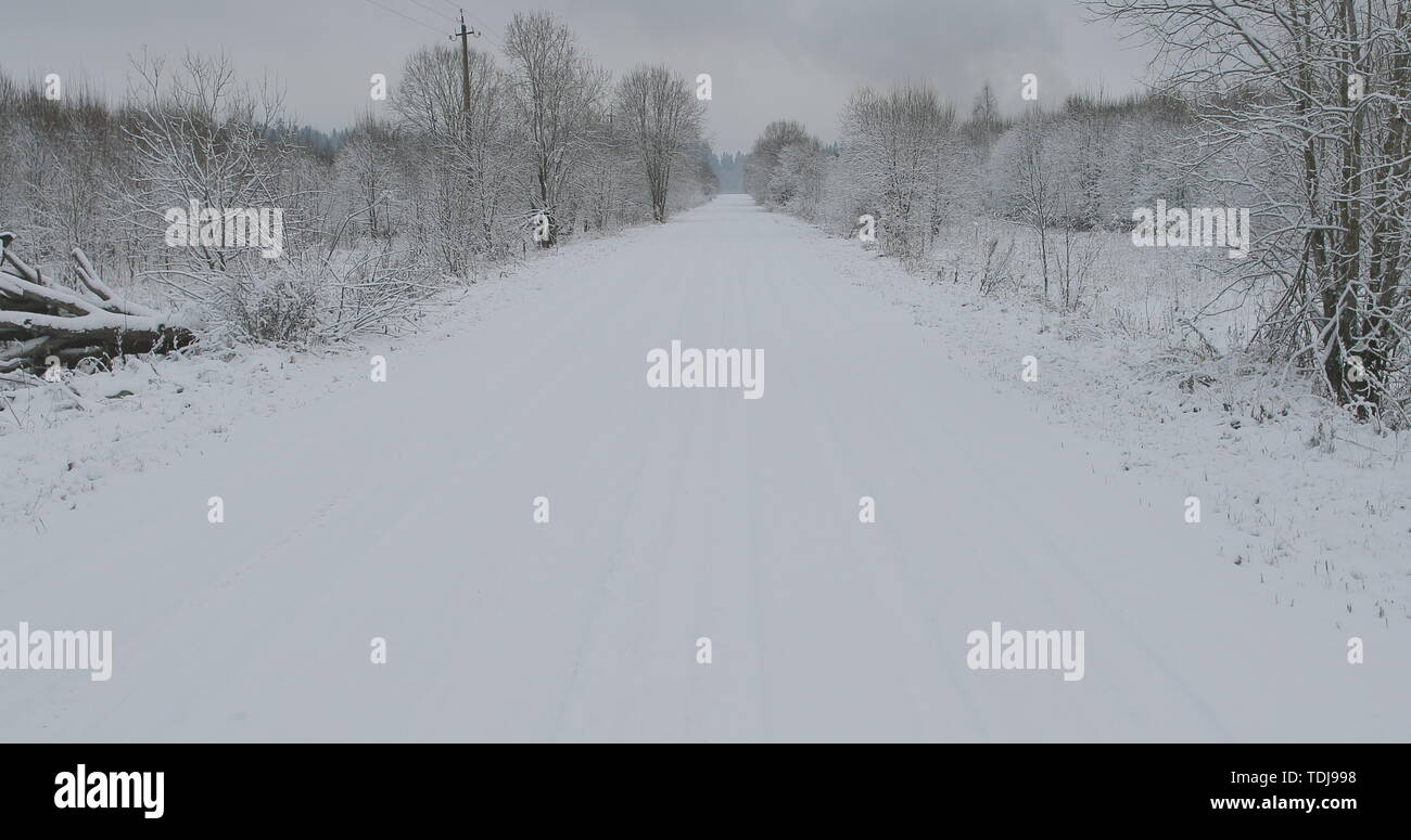 cold and winter landscapes with snow in Russia Stock Photo - Alamy