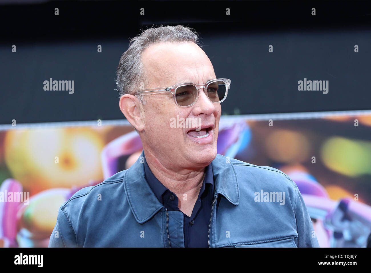 Tom Hanks, Toy Story 4 - European Premiere, Leicester Square, London, UK, 16 June 2019, Photo by Richard Goldschmidt Stock Photo