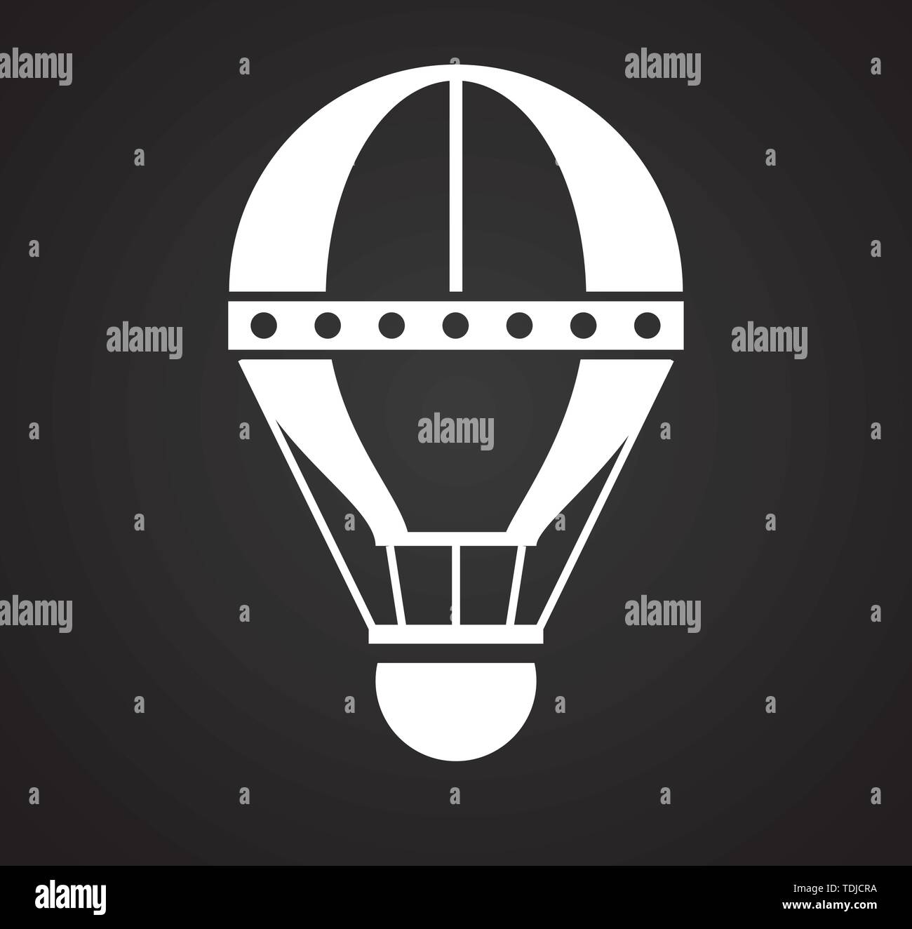 Hot Air balloon icon on background for graphic and web design. Simple ...