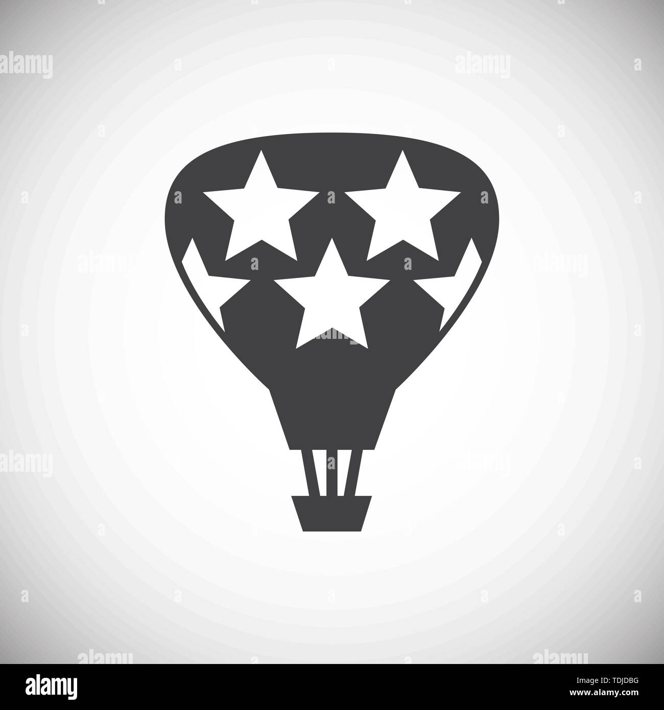 Hot Air balloon icon on background for graphic and web design. Simple ...