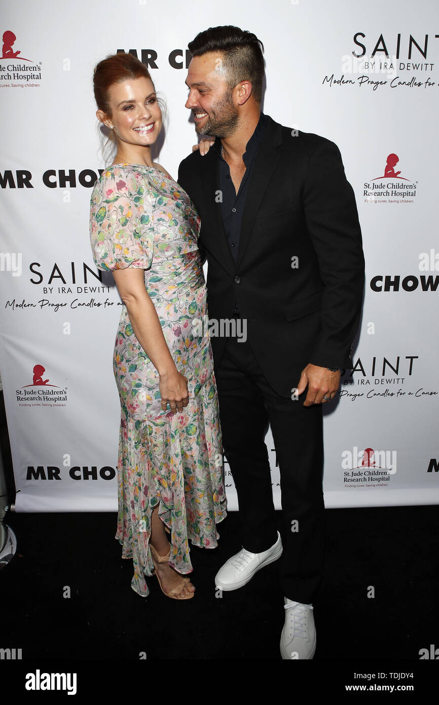 June 12, 2019 - Beverly Hills, CA, USA - LOS ANGELES - JUN 4:  Joanna Garcia Swisher, Nick Swisher at the SAINT Modern Prayer Candles For A Cause Launch at the Mr. Chow on June 4, 2019 in Beverly Hills, CA (Credit Image: © Kay Blake/ZUMA Wire) Stock Photo