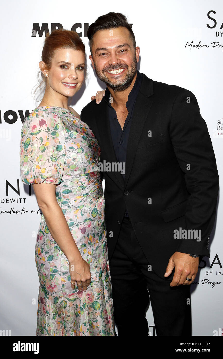 June 12, 2019 - Beverly Hills, CA, USA - LOS ANGELES - JUN 4:  Joanna Garcia Swisher, Nick Swisher at the SAINT Modern Prayer Candles For A Cause Launch at the Mr. Chow on June 4, 2019 in Beverly Hills, CA (Credit Image: © Kay Blake/ZUMA Wire) Stock Photo