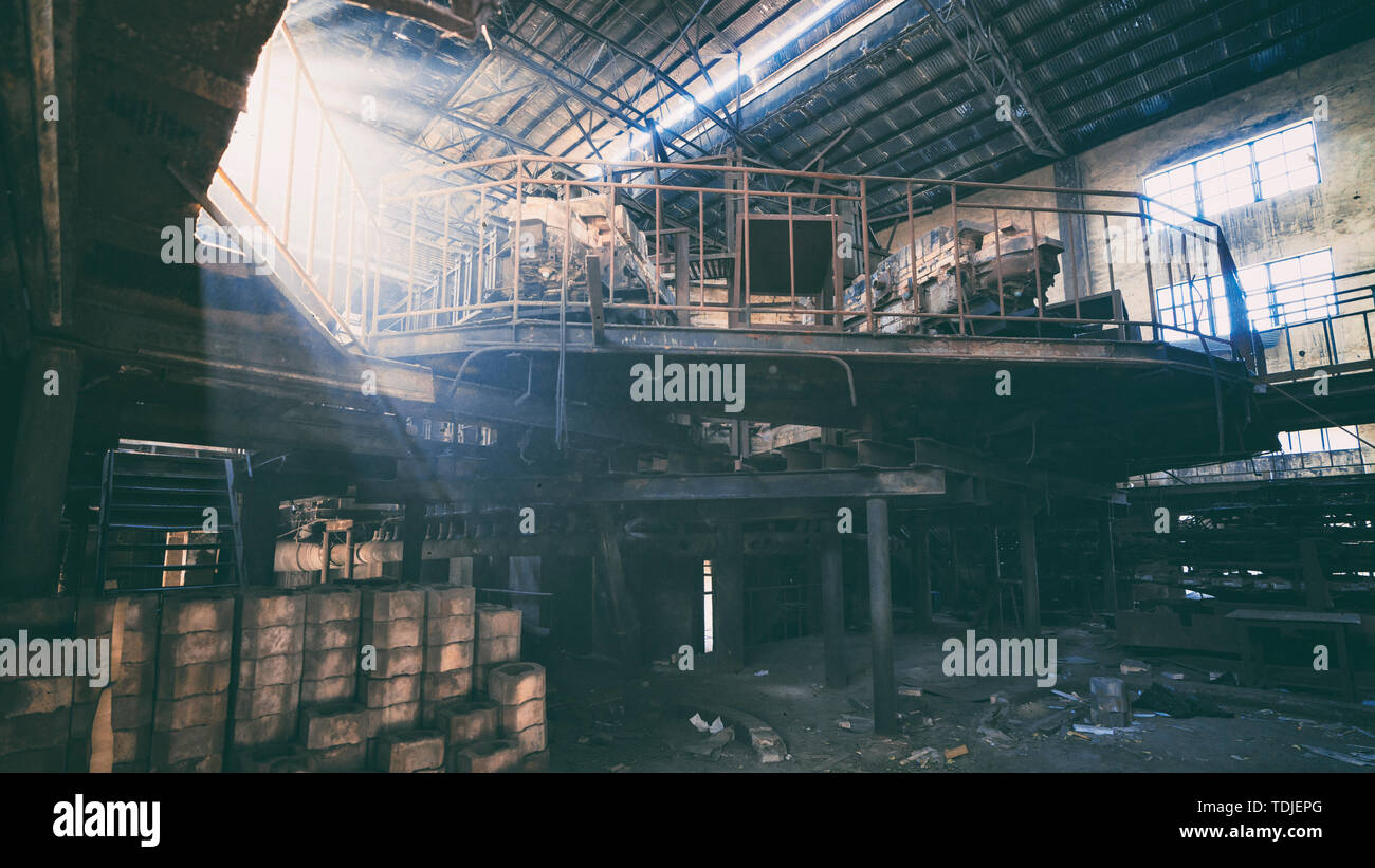 Ruins of Beijing Thermal Bottle Factory Stock Photo - Alamy