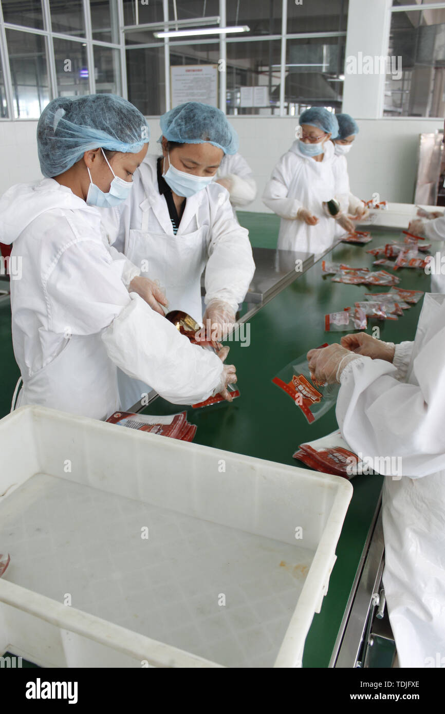 Food processing plant Stock Photo