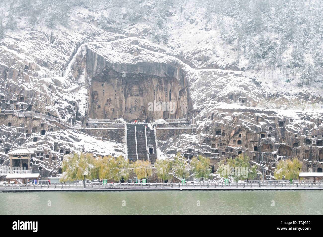 The scenic spot of the mogao grottoes hi-res stock photography and ...