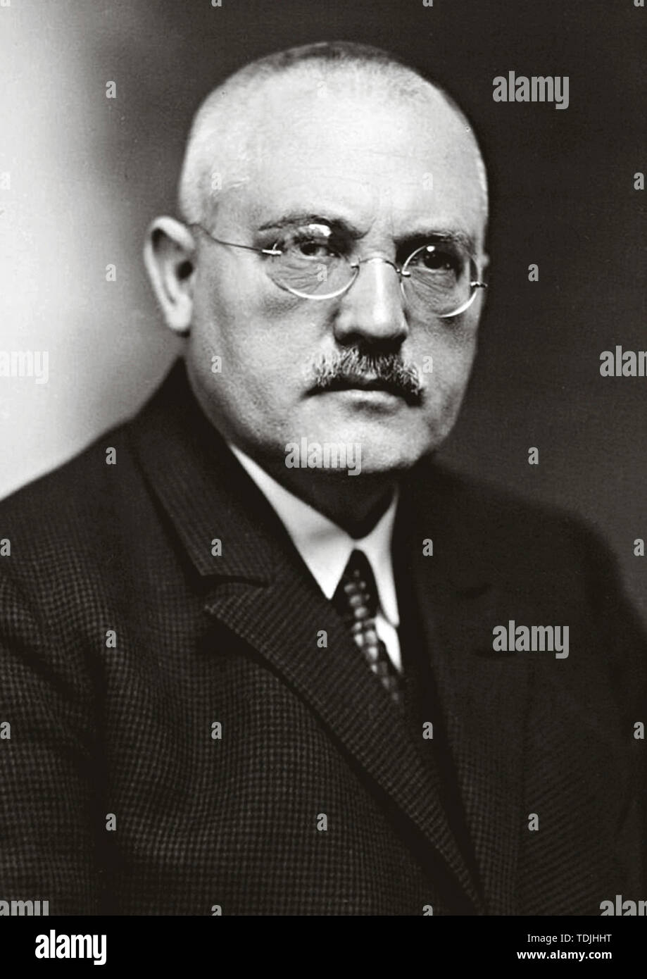 Carl Bosch (1874 – 1940) German chemist and engineer Stock Photo