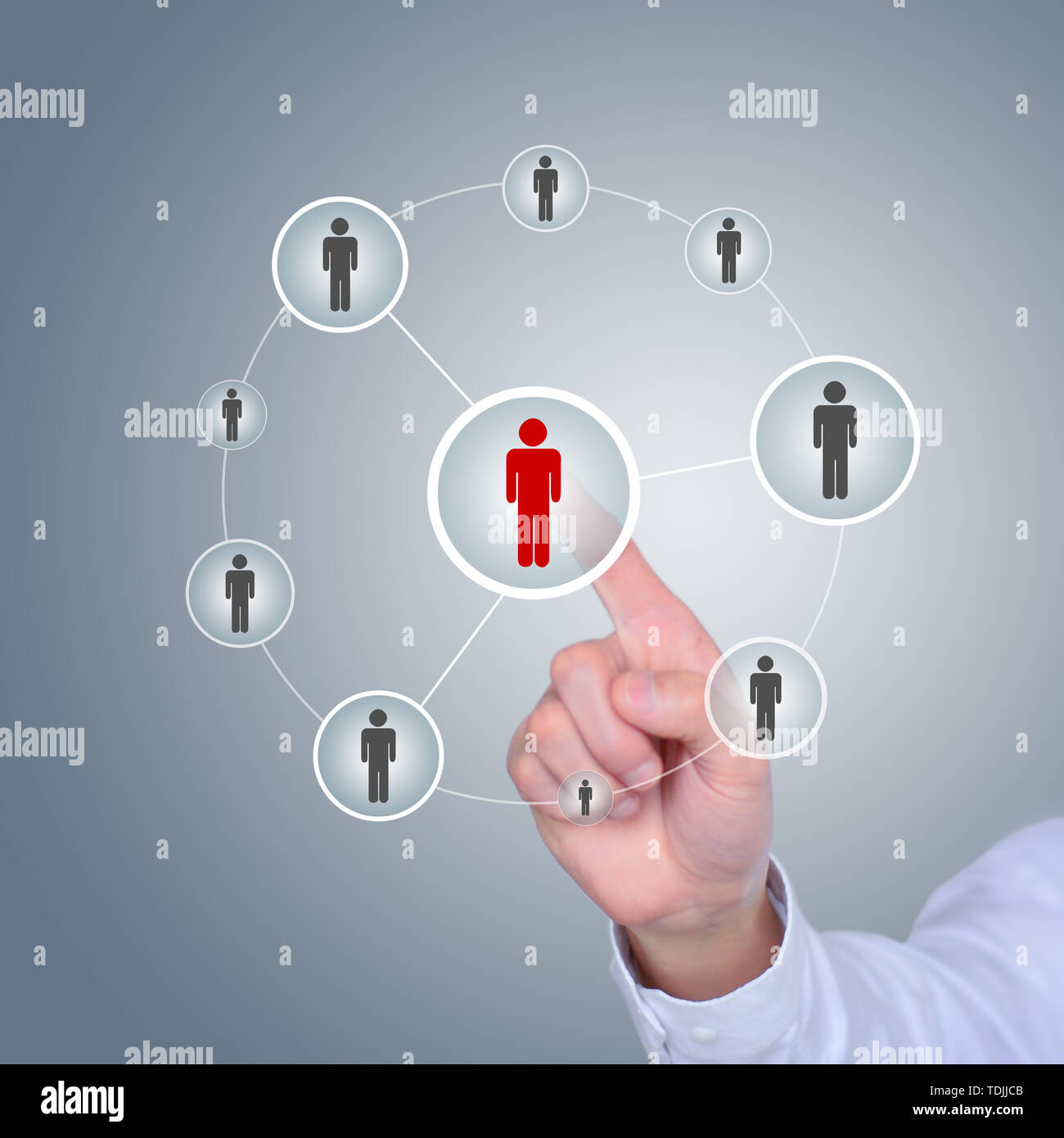 Business, Technology, Network, Recruitment Ideas Concept