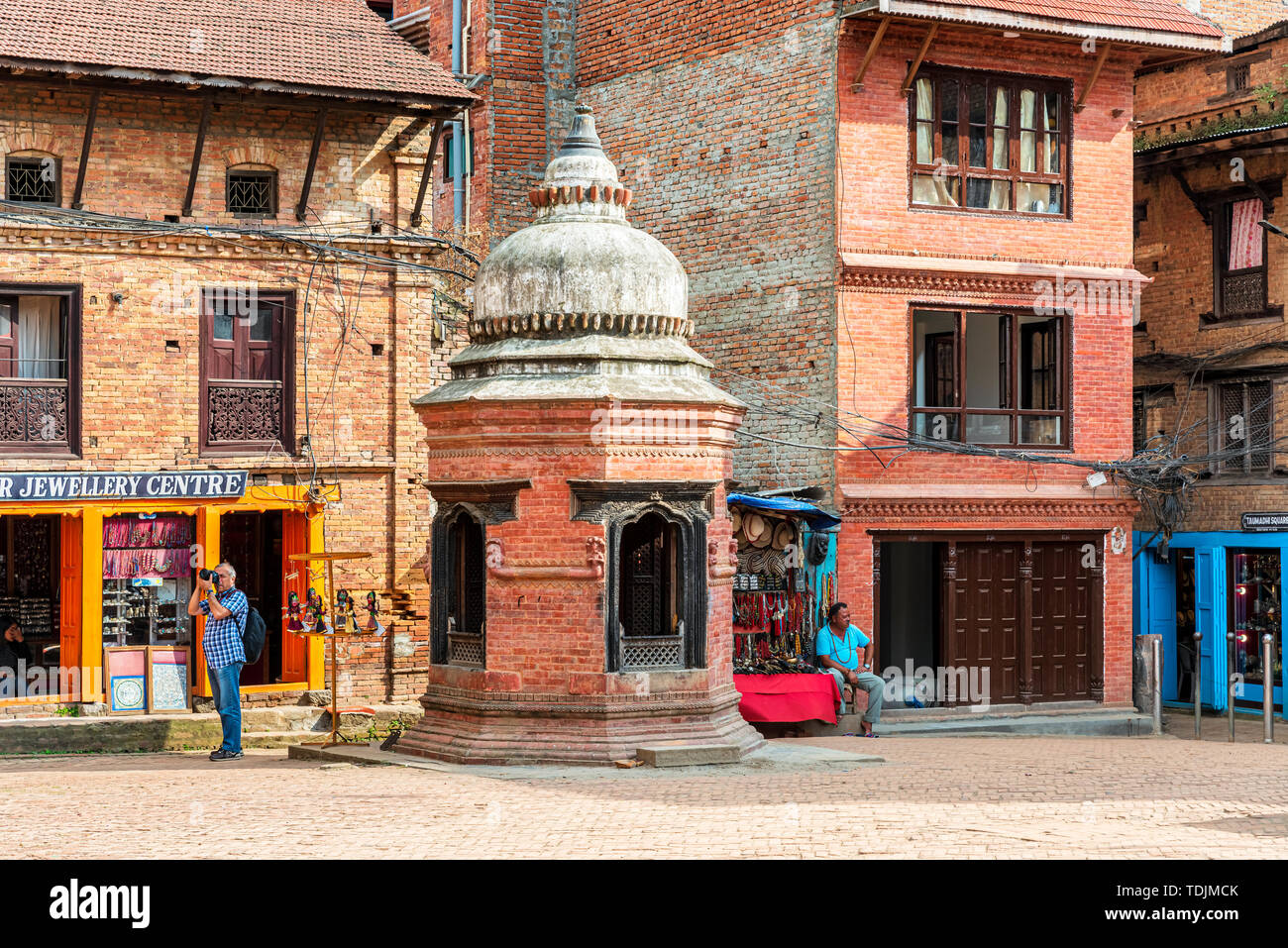 Kathmandu, Nepal Oct 12, 2018Tourists visiting Hindu temple and