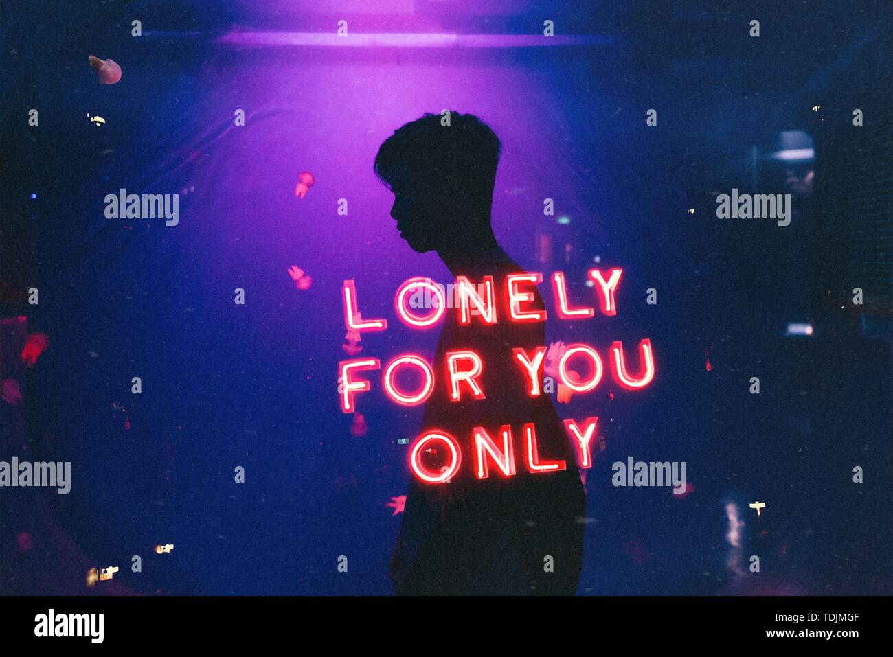 Only the lonely poster hi-res stock photography and images - Alamy