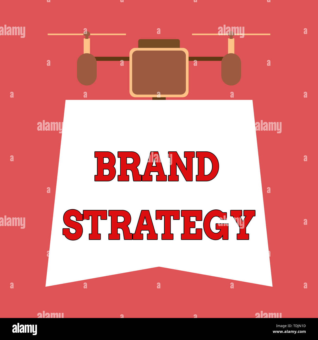 Writing Note Showing Brand Strategy Business Concept For Long