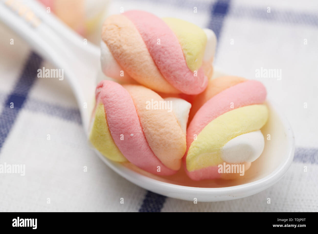 Closeup of marshmallow fudge candy candy Stock Photo