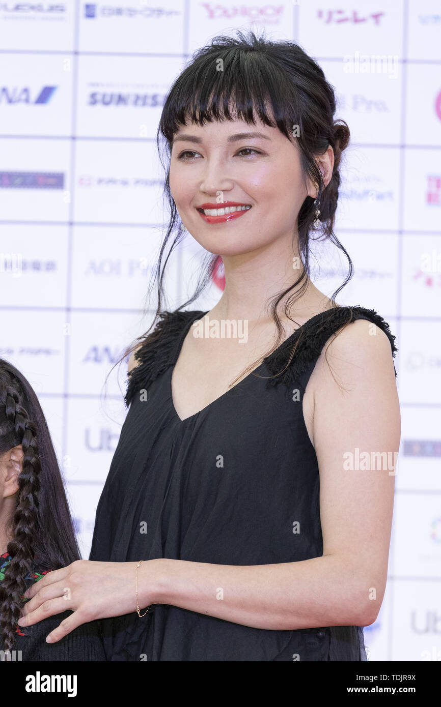 June 16, 2019 - Tokyo, Japan - Japanese actress actress Naoko Watanabe  poses for the cameras on the red carpet during the Short Shorts Film  Festival & Asia 2019 (SSFF & Asia)