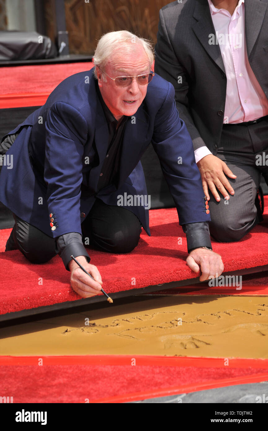 LOS ANGELES, CA. July 11, 2008: Sir Michael Caine at Grauman's Chinese ...