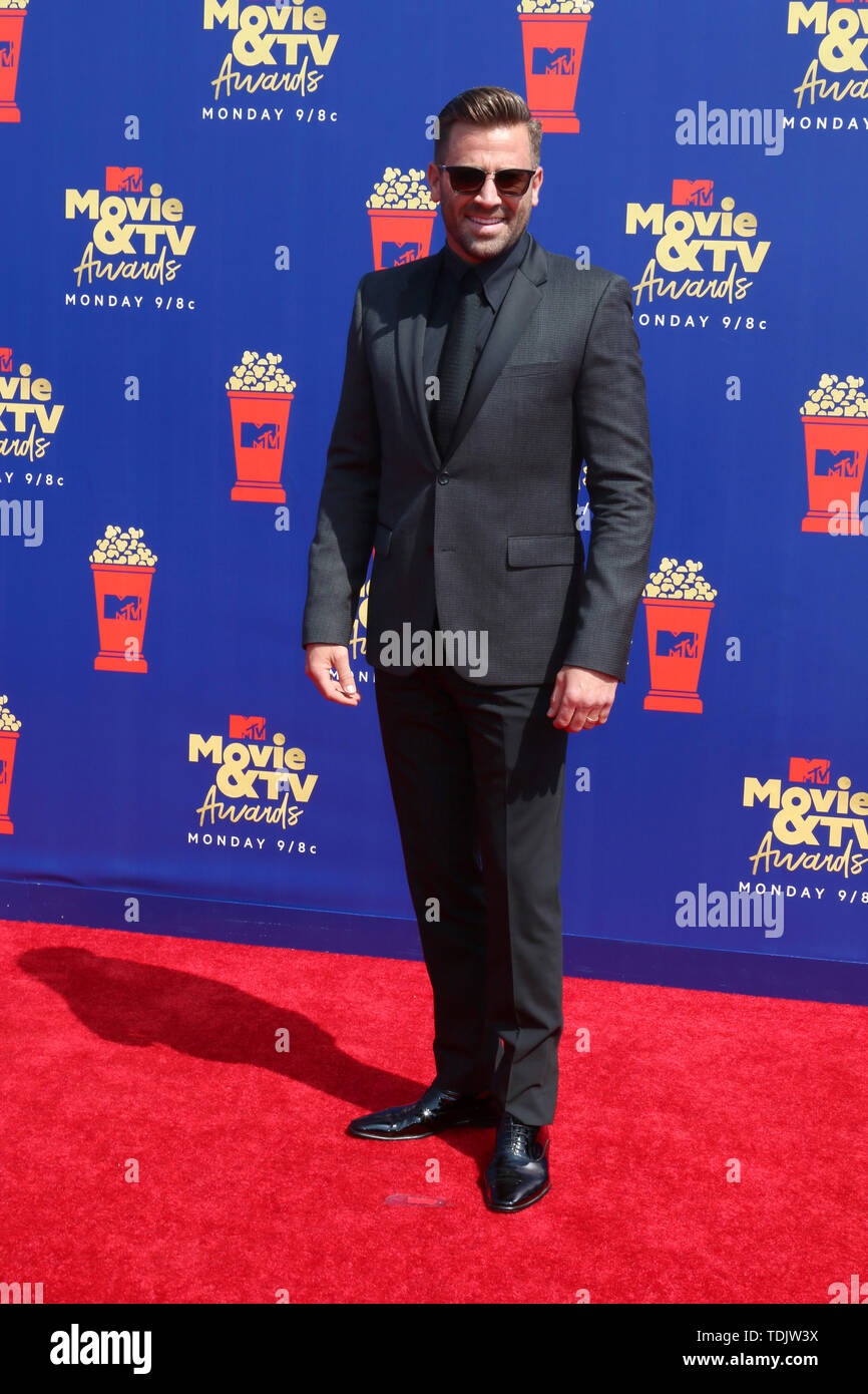 June 15, 2019 - Santa Monica, CA, USA - LOS ANGELES - JUN 15:  Jason Wahler at the 2019 MTV Movie & TV Awards at the Barker Hanger on June 15, 2019 in Santa Monica, CA (Credit Image: © Kay Blake/ZUMA Wire) Stock Photo