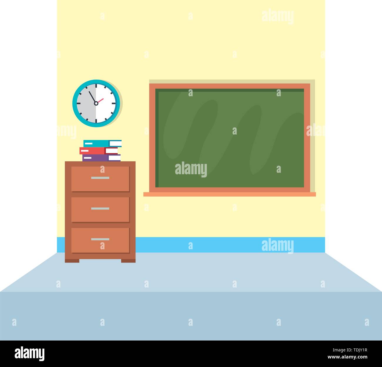 school classroom with chalkboard scene Stock Vector Image & Art - Alamy