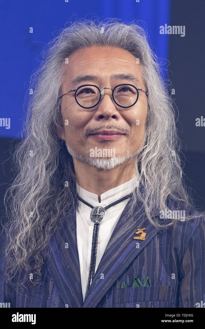 June 16, 2019 - Tokyo, Japan - Tomoyuki Sugiyama President of Digital Hollywood University attends the Short Shorts Film Festival & Asia 2019 (SSFF & Asia) Award Ceremony at Jingu Kaikan. The SSFF & Asia is one of the largest international short film festivals in Asia held in Tokyo from May 29 to June 16. For the first time, the four winners of this years' festival will become eligible for the 2020 Academy Awards (Oscars) on its short film category. (Credit Image: © Rodrigo Reyes Marin/ZUMA Wire) Stock Photo