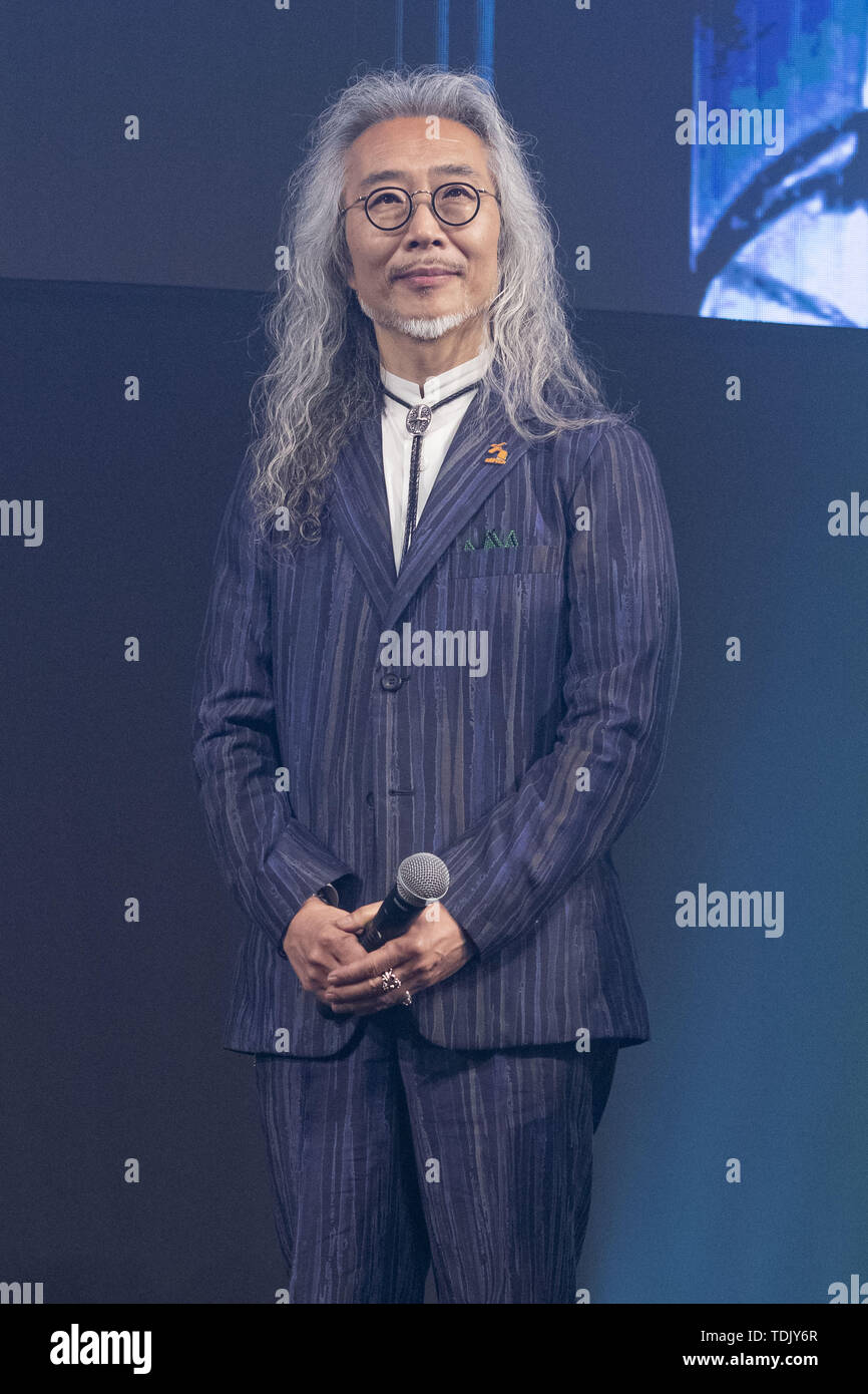 June 16, 2019 - Tokyo, Japan - Tomoyuki Sugiyama President of Digital Hollywood University attends the Short Shorts Film Festival & Asia 2019 (SSFF & Asia) Award Ceremony at Jingu Kaikan. The SSFF & Asia is one of the largest international short film festivals in Asia held in Tokyo from May 29 to June 16. For the first time, the four winners of this years' festival will become eligible for the 2020 Academy Awards (Oscars) on its short film category. (Credit Image: © Rodrigo Reyes Marin/ZUMA Wire) Stock Photo