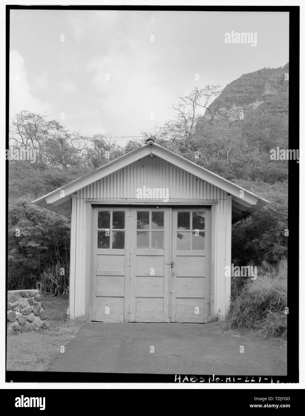O 1 Detached Garage Front Elevation Naval Magazine Lualualei