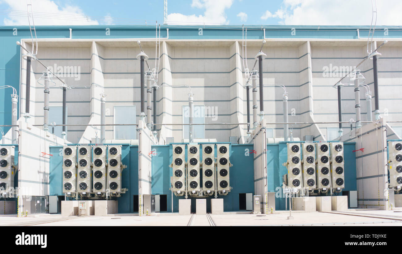 800 kV ultrahighvoltage DC converter station Stock Photo Alamy