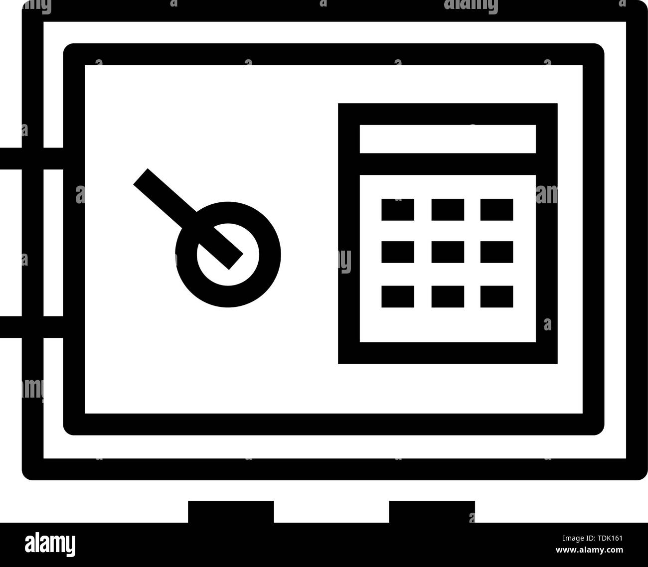 Vault Icon Vector Stock Vector Image & Art Alamy