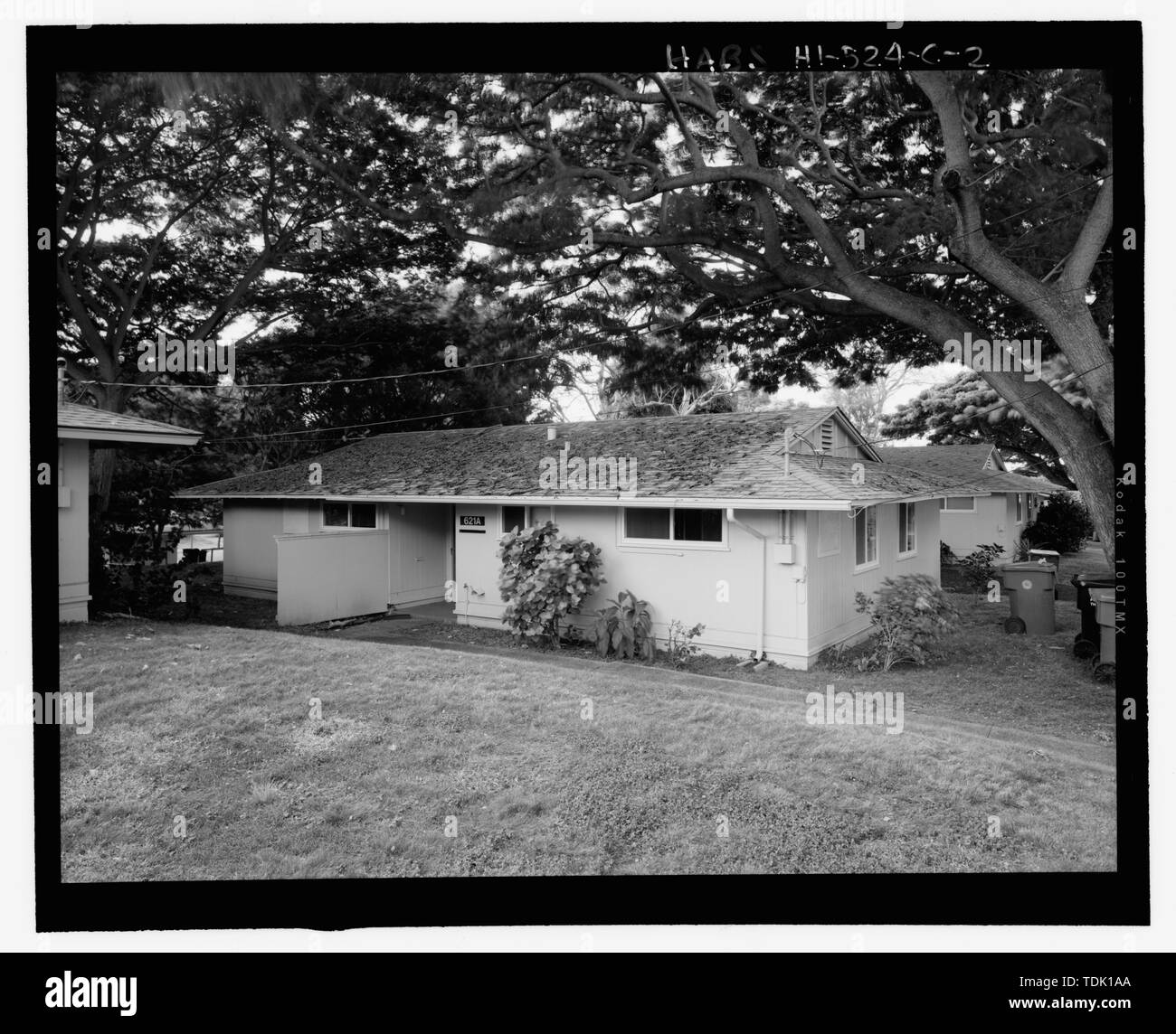 OBLIQUE VIEW OF UNIT A NORTHEAST CORNER. VIEW FACING SOUTHWEST CAMP H