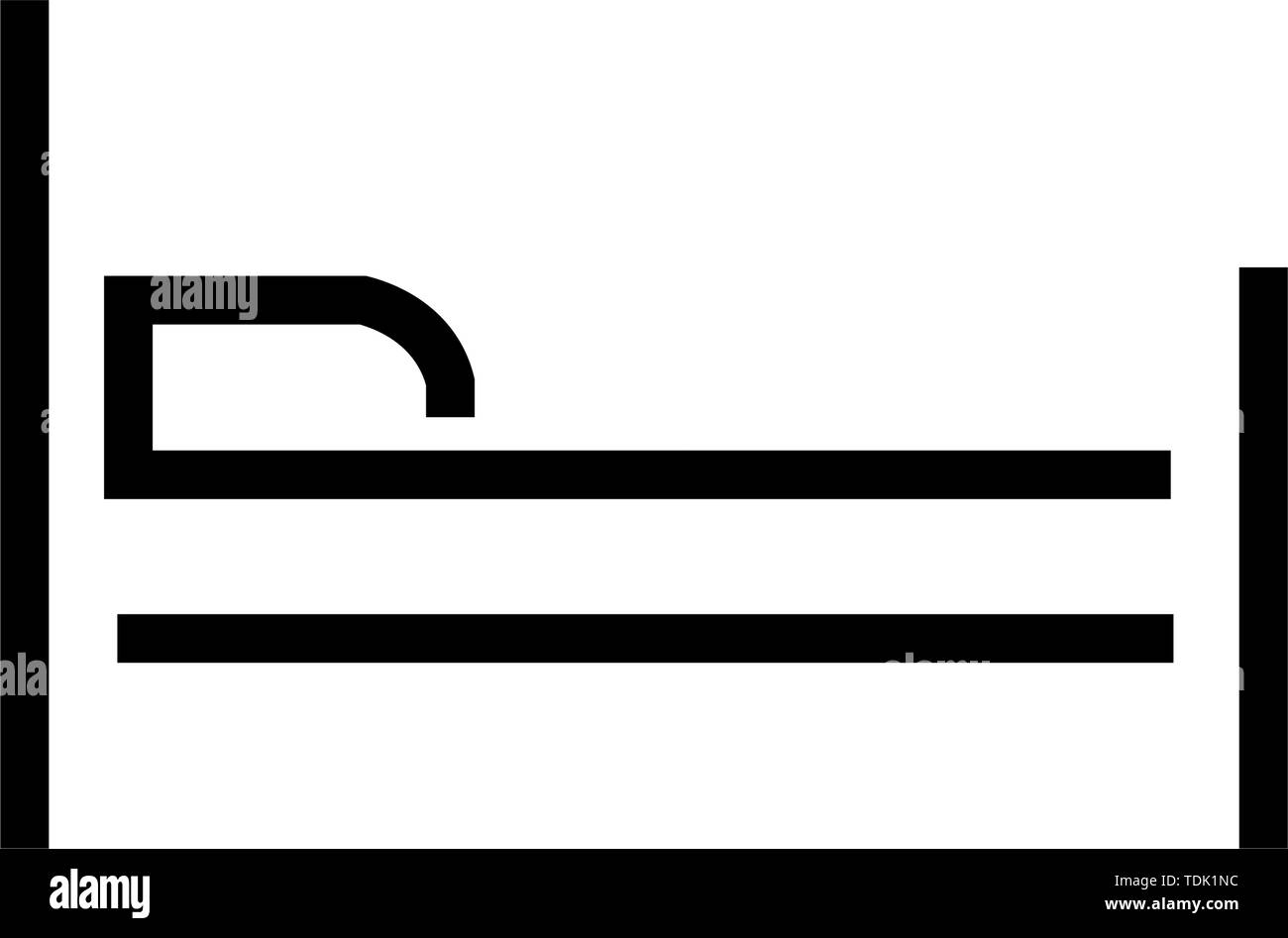 Bed Icon Vector Stock Vector Image & Art - Alamy