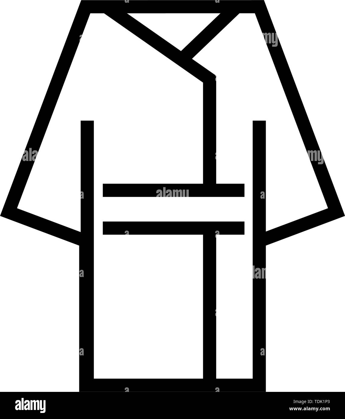 Bathrobe Icon Vector Stock Vector Image & Art Alamy