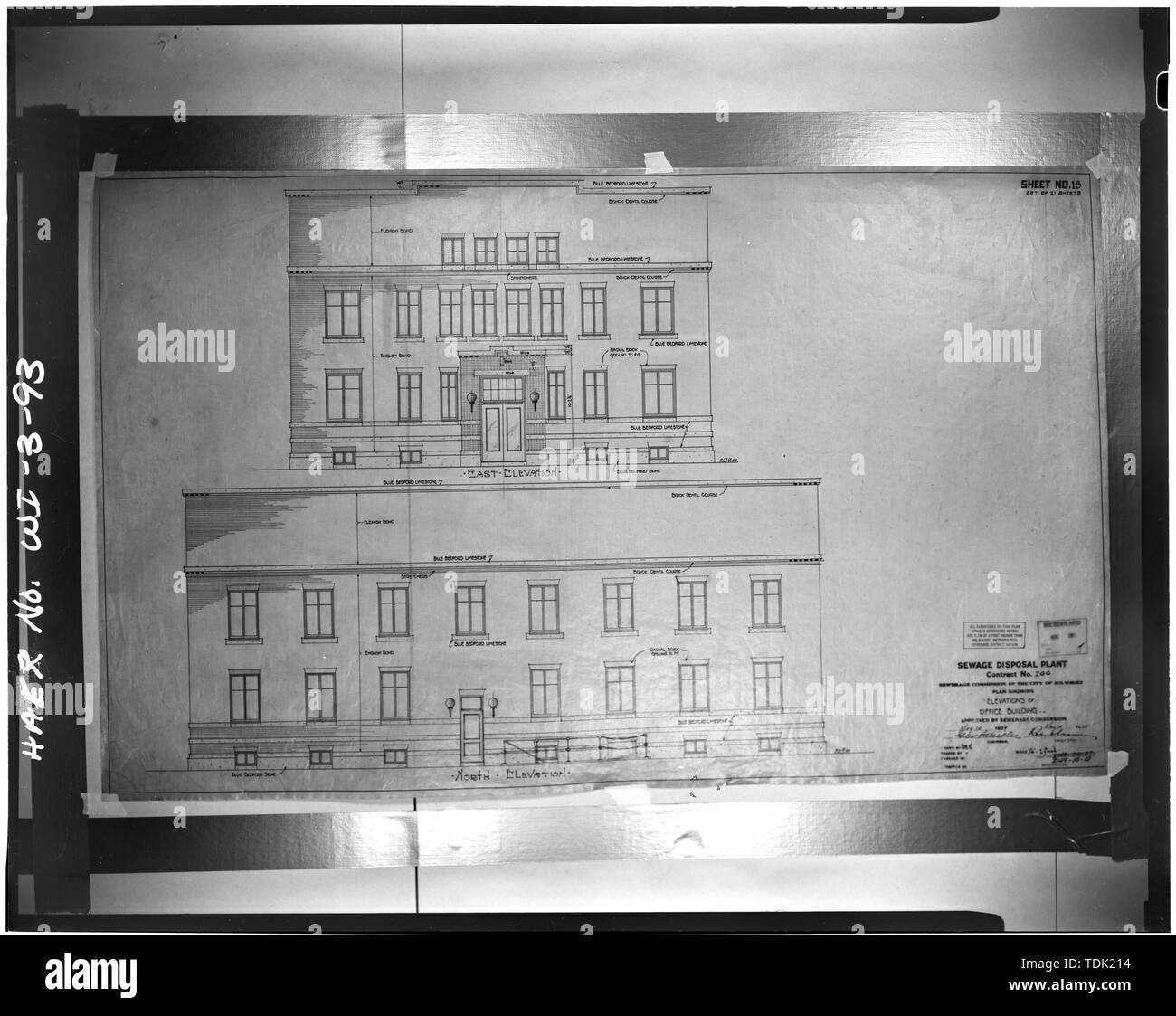 OFFICE BUILDING, EAST AND NORTH ELEVATIONS Milwaukee Metropolitan