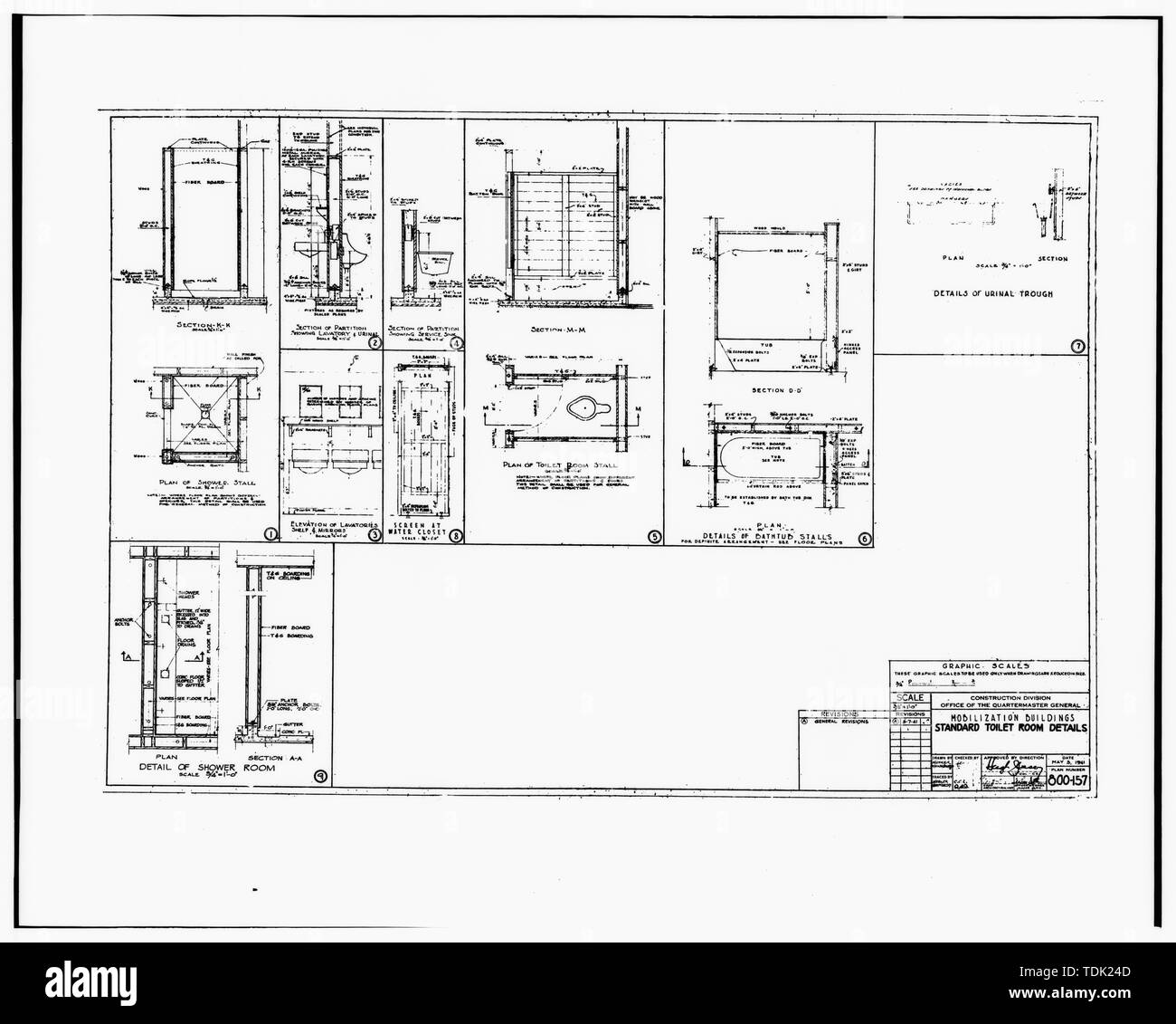OFFICE OF THE QUARTERMASTER GENERAL; CONSTRUCTION DIVISION; PLAN NUMBER ...