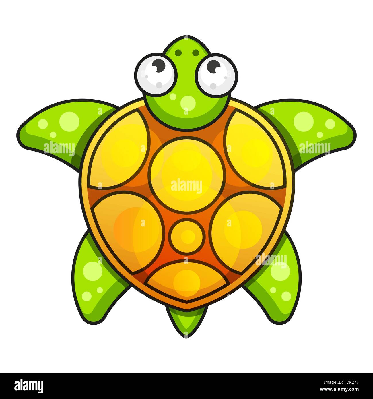Sea Turtle Icon. Vector Illustration On White Background Stock Vector