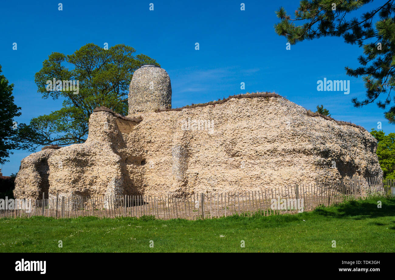 Saffron Walden castle ruin Stock Photo