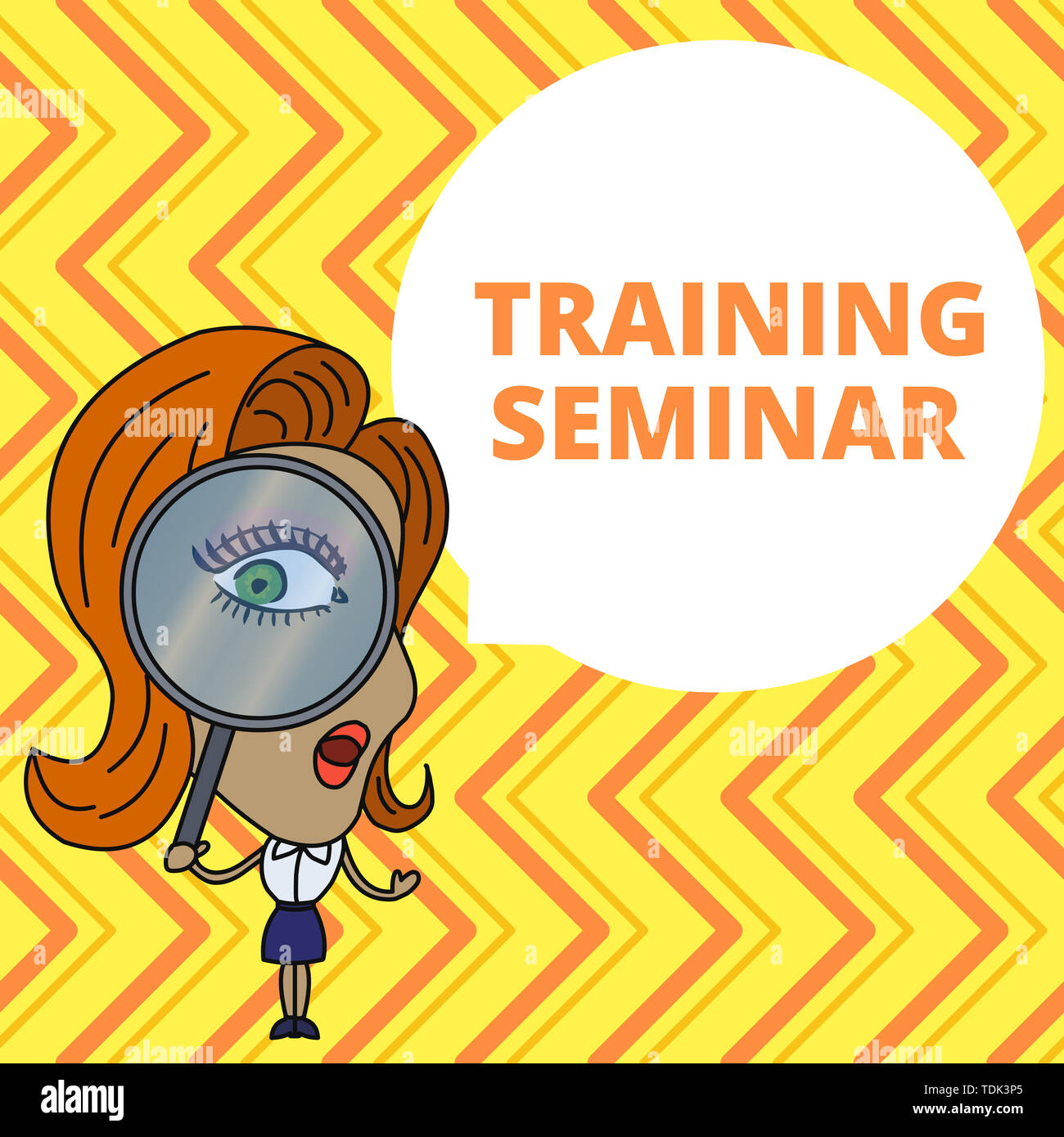 Conceptual hand writing showing Training Seminar. Concept meaning