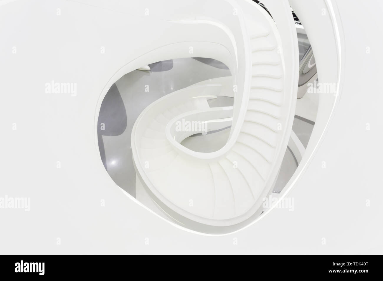 futuristc staircase in modern office building interior Stock Photo - Alamy