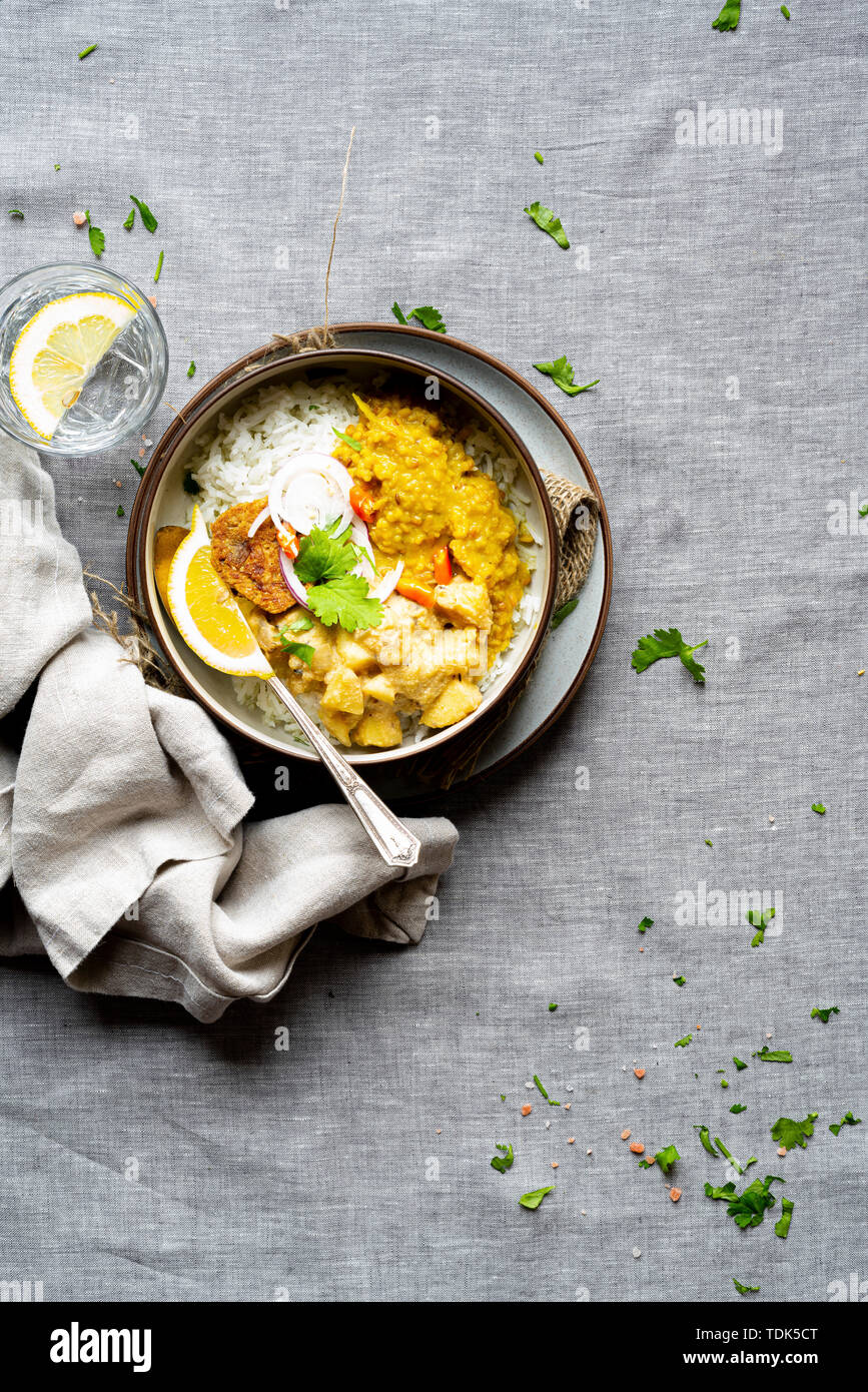 Indian Vegan Dinner Stock Photo - Alamy
