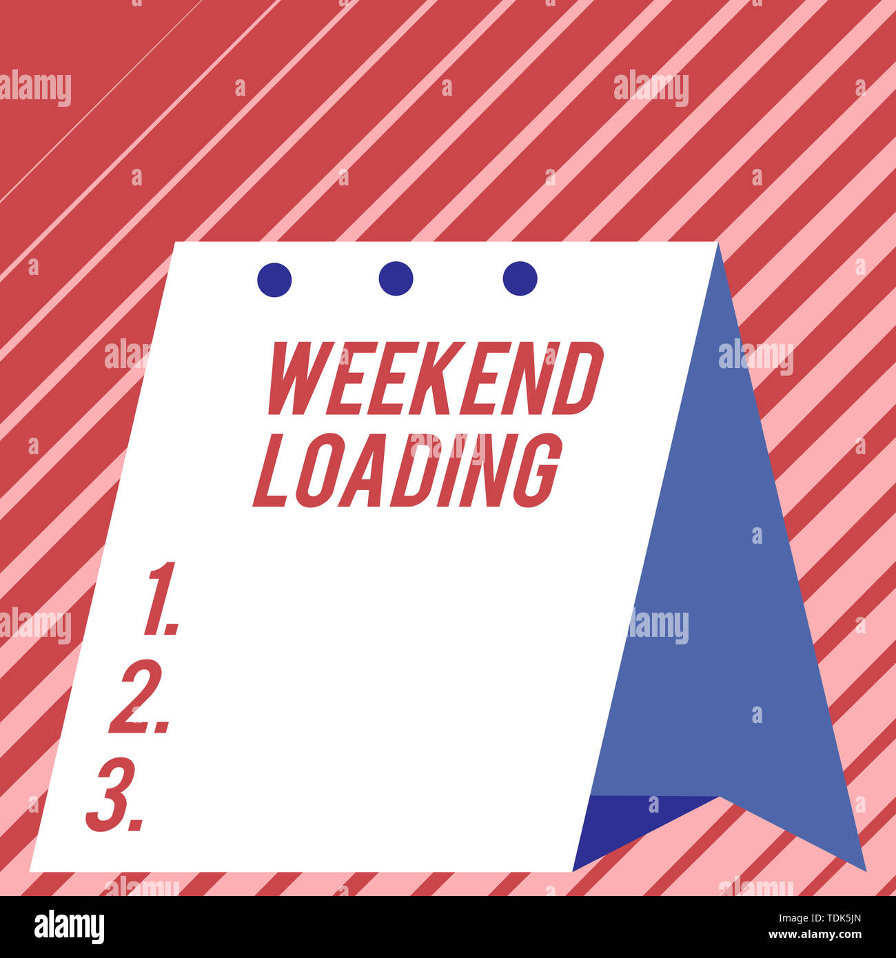 Text sign showing Weekend Loading. Business photo showcasing Starting ...