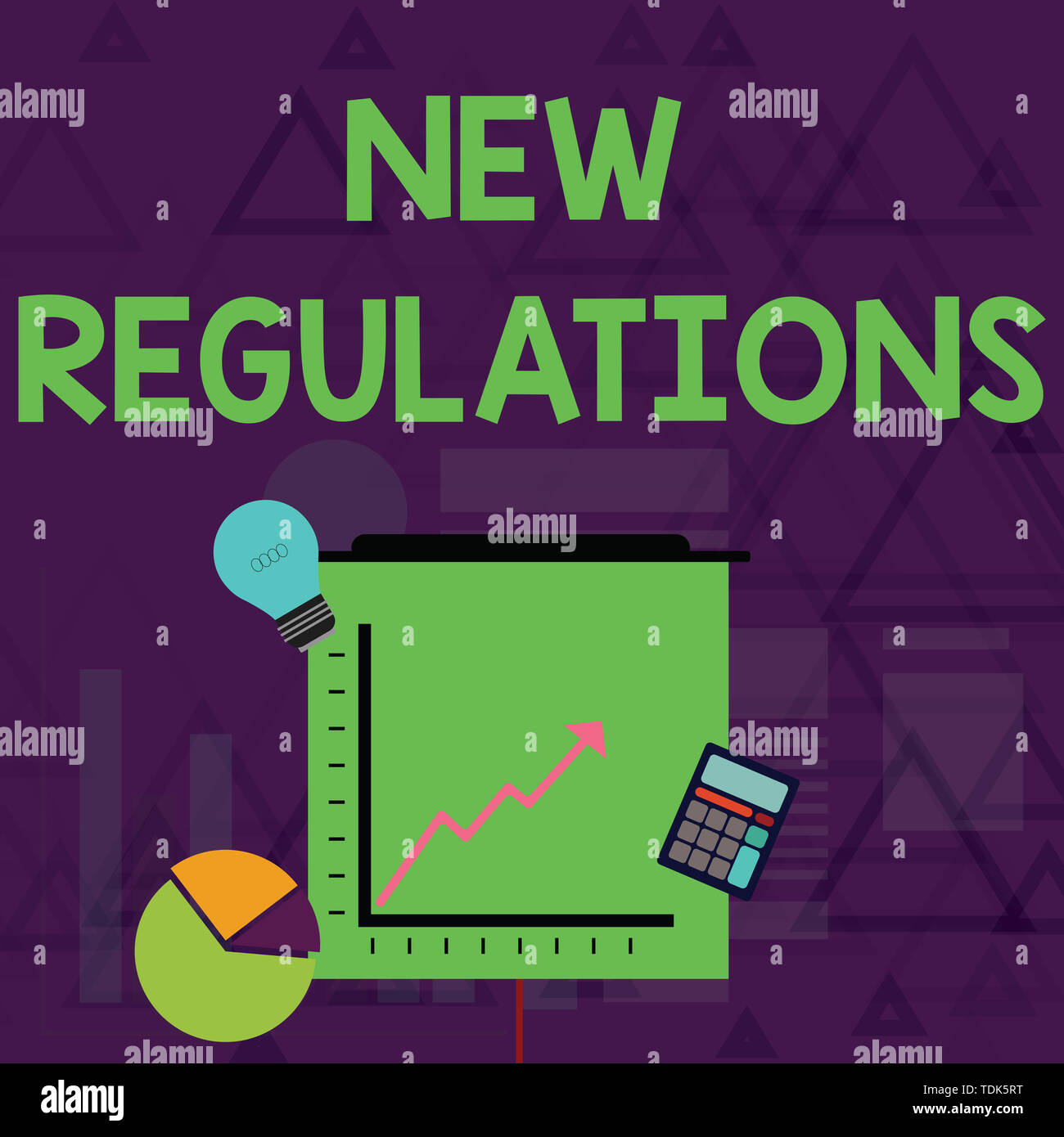 Writing note showing New Regulations. Business concept for Regulation ...